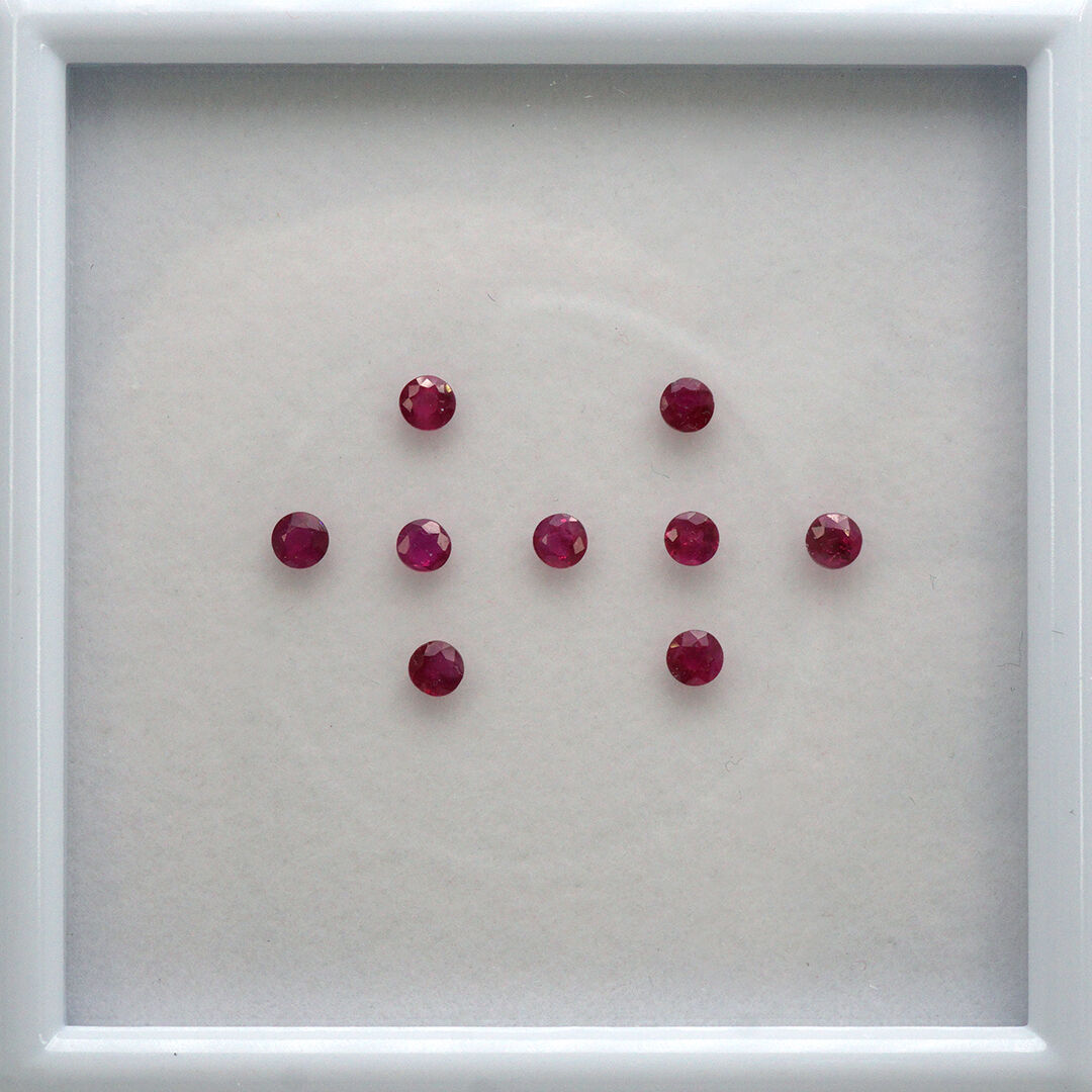 Rubin, Okrągły, 3 mm