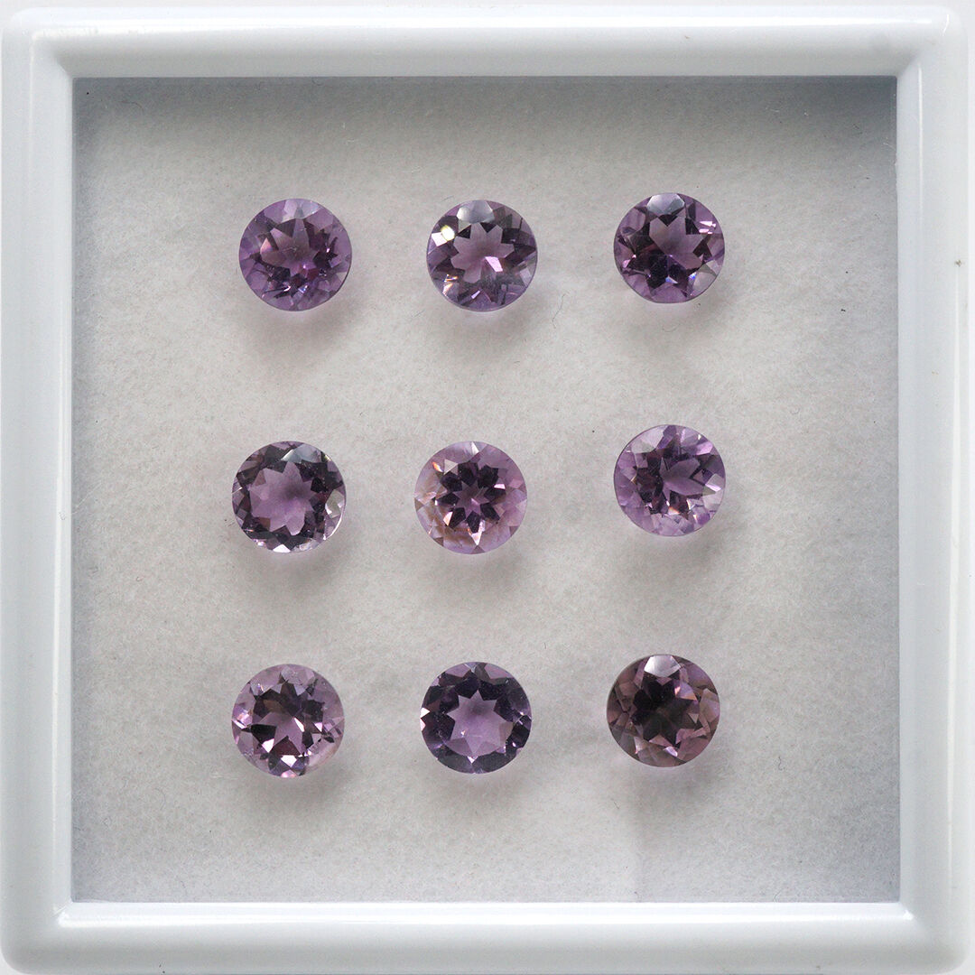 Ametyst, Okrągły, 7 mm