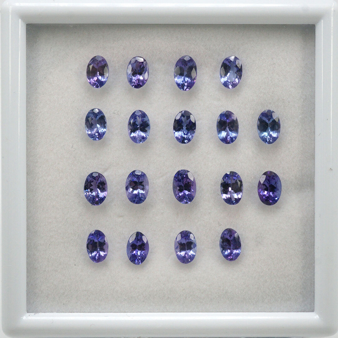 Tanzanit, Owalny, 6x4 mm