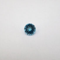 Topaz - Swiss Blue, Okrągły, 6 mm - (Concave) - 2