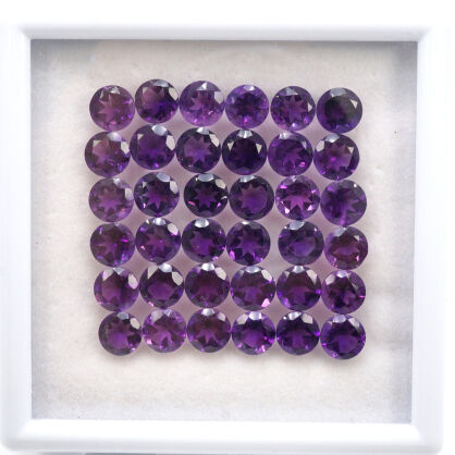 Ametyst, Okrągły, 6 mm