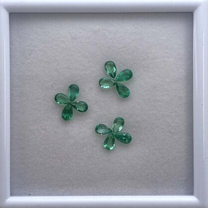 Szmaragd, Gruszka, 5x3 mm