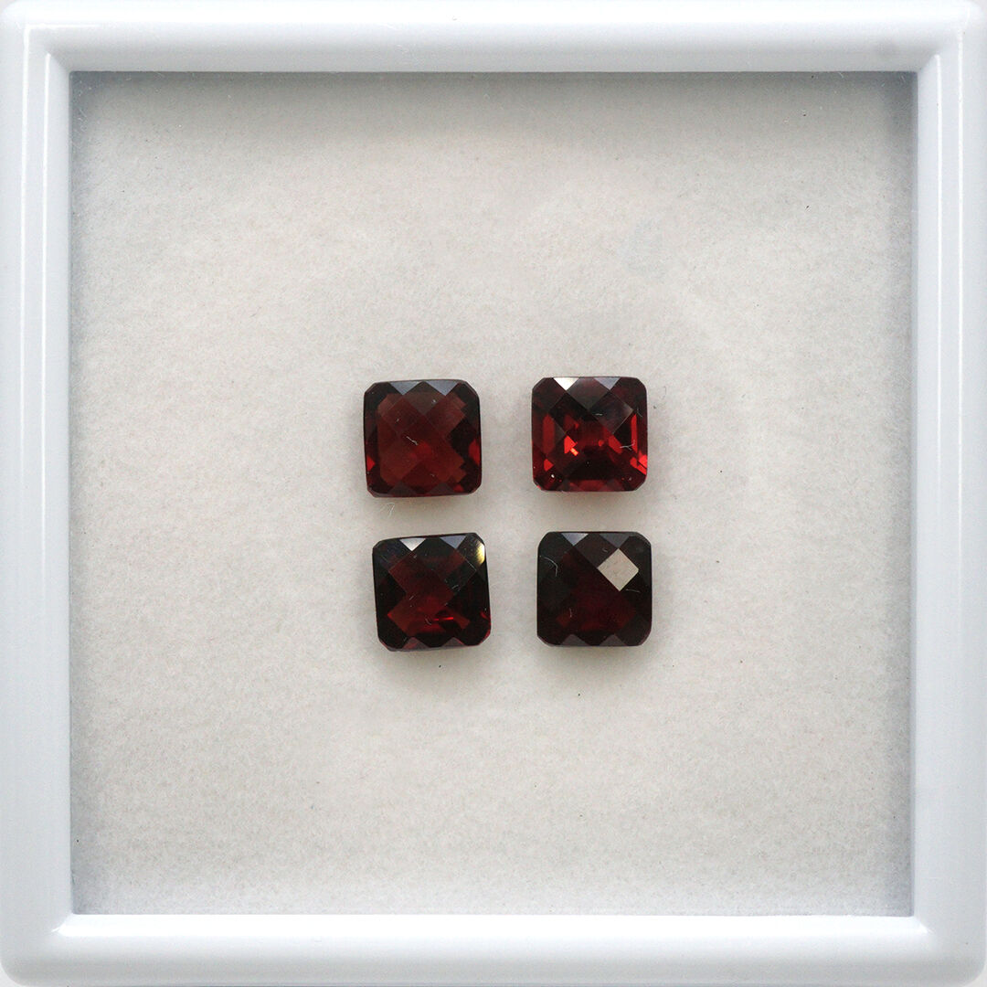 Granat Fantazyjny, Kwadrat, 7x7 mm