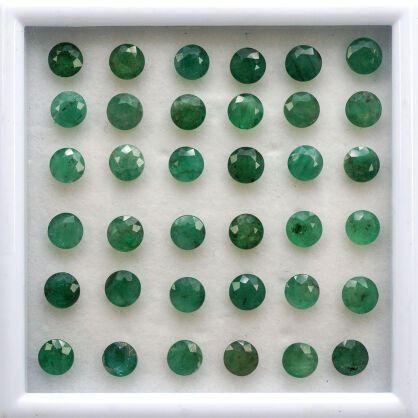 Szmaragd, Okrągły, 5 mm