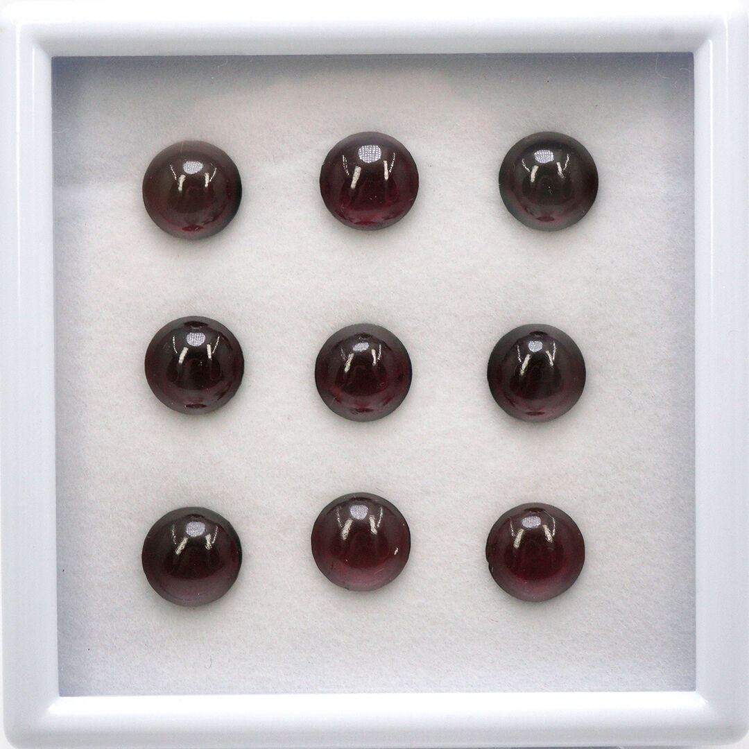 Granat, Okrągły, 8 mm