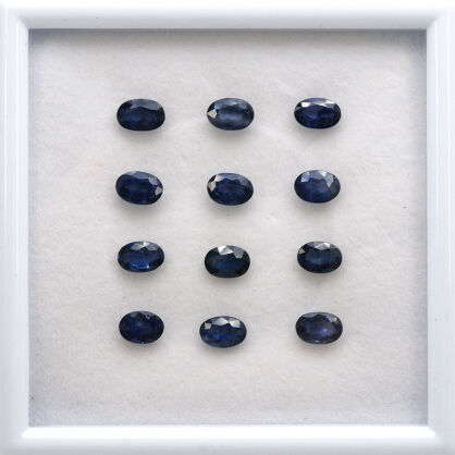 Szafir dyfuzyjny, Owalny, 6x4 mm