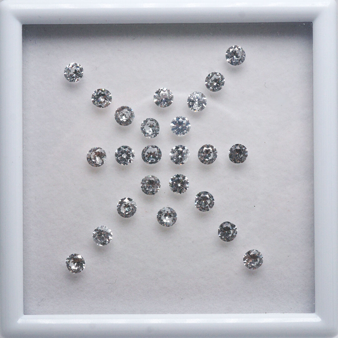 Cyrkon - Bezbarwny, Okrągły, 3.50 mm