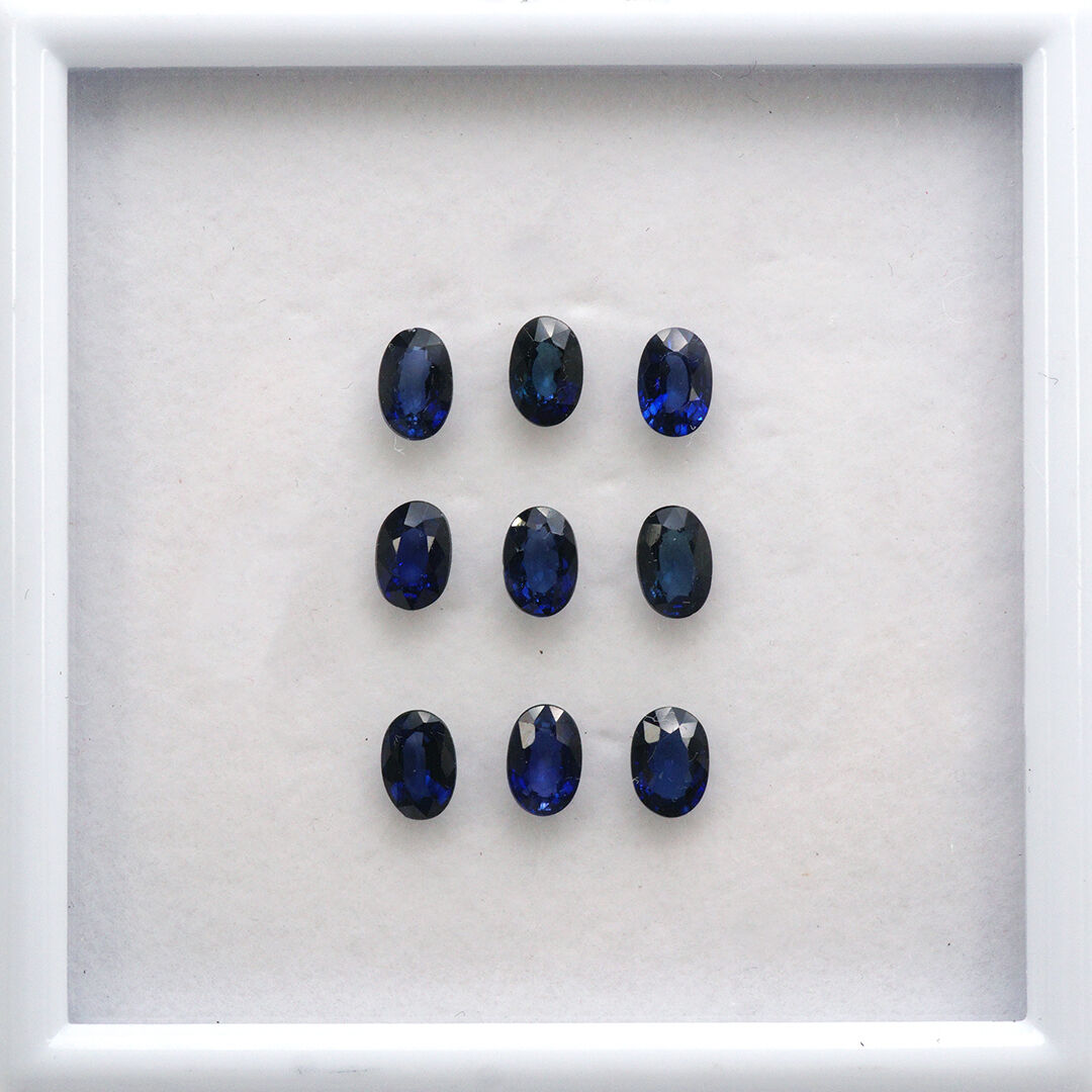 Szafir dyfuzyjny, Owalny, 6x4 mm