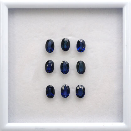 Szafir dyfuzyjny, Owalny, 6x4 mm