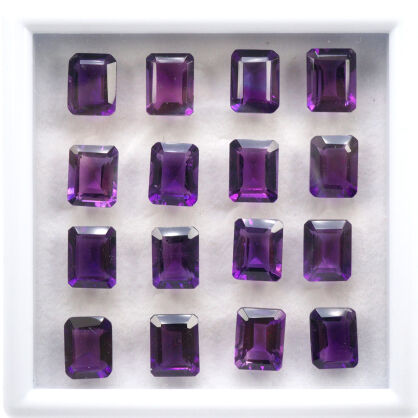 Ametyst, Ośmiokąt, 9x7 mm