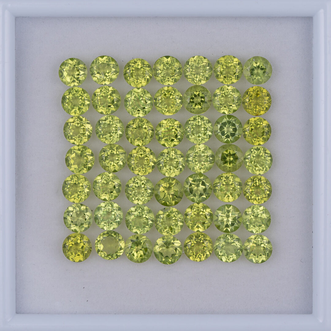 Perydot, Okrągły, 5 mm