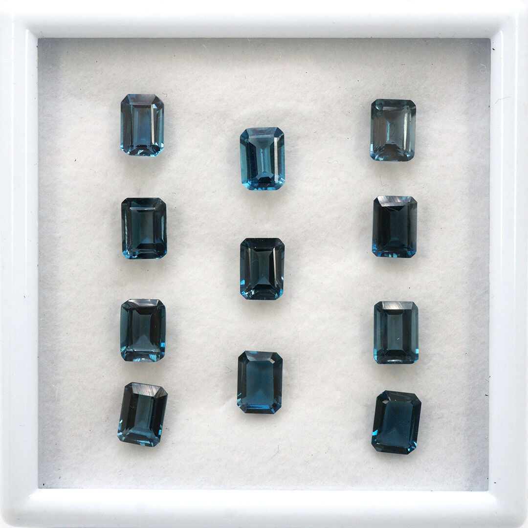 London Topaz, Ośmiokąt, 7x5 mm