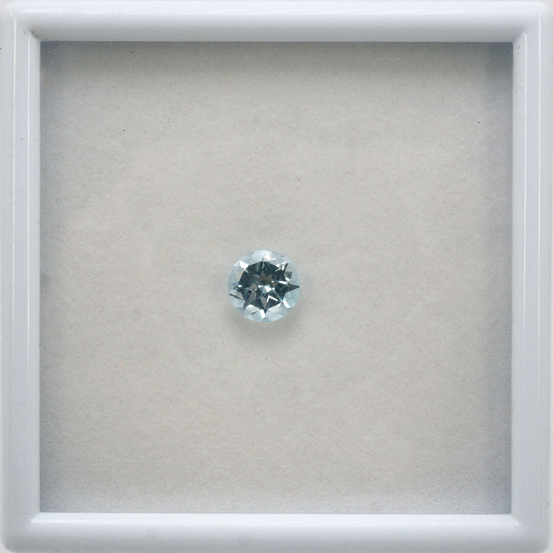 Topaz - Sky Blue, Okrągły, 8 mm