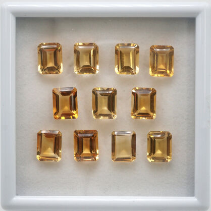 Cytryn, Ośmiokąt, 9x7 mm